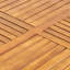 Table de salle à manger d'extérieur carrée en bois d'acacia - L 31,50 po x l 31,50 po x H 30,00 po - brun naturel