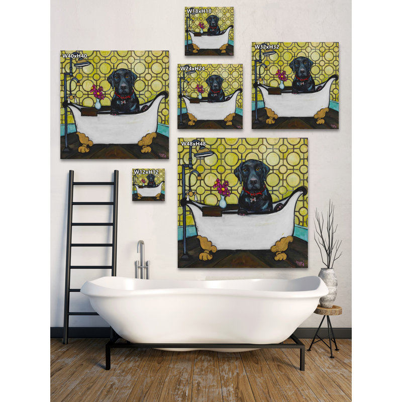 " Rub A Dub ", 24" H x 24" W