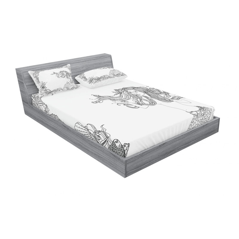 Microfiber Sheet Set, Queen Sheet Set with 2 Pillowcases