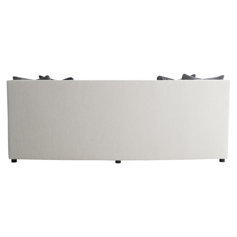 Candace Upholstered Sofa, Cream, 34.5" H x 96" W x 43" D