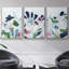 Ensemble de 3 pièces encadrées sur toile Tropical Trace III-97945800-97945803