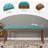 Polyester Blend Upholstered Bench