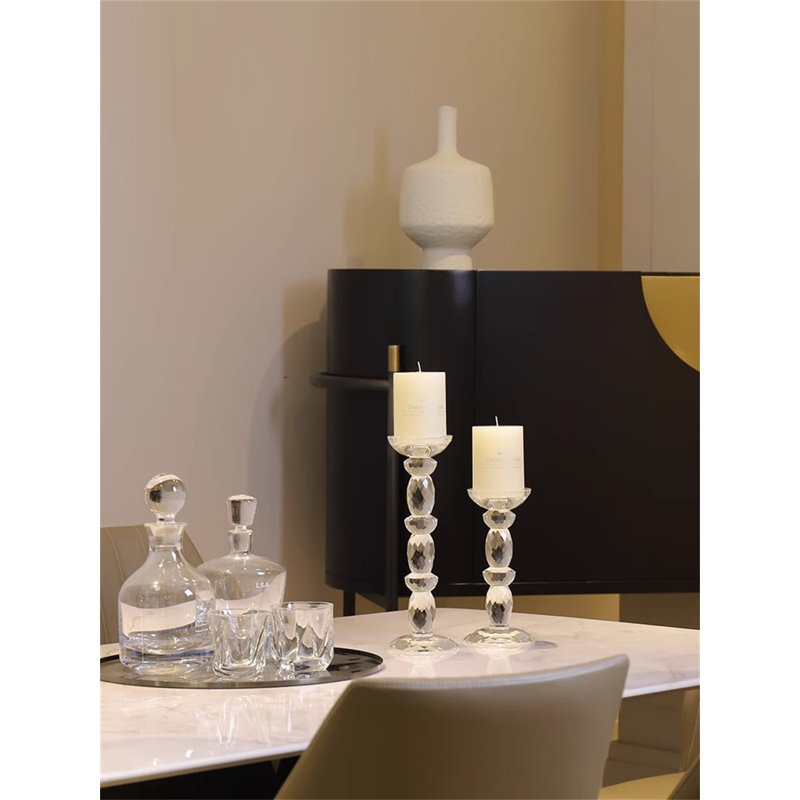 12.2'' H Crystal Tabletop Candlestick