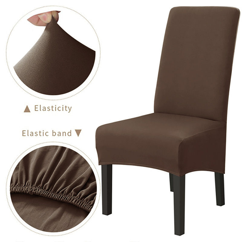 Housse pour chaise de salle à manger Doliver Banquet, Brun