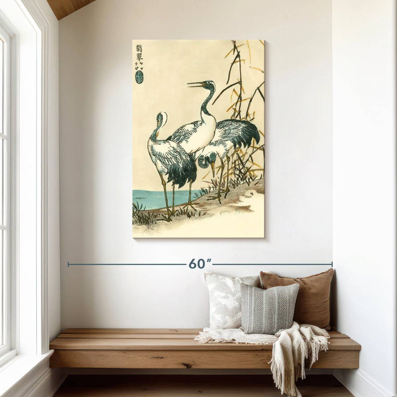 Brampt Oriental Crane II, 45" H x 30" W