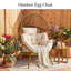 Fauteuil à œufs en osier d'extérieur et d'intérieur avec coussin épais-713714290-713714291