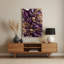 Abstrait floral 94, art mural en métal brun-509354126