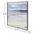 Square Coastal Landscape in Metal Frame