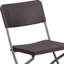 Chaise pliante en rotin Johnson Johnson avec cadre gris
