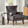 Aviles  29.2" W Vegan Leather Wingback Armchair