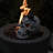 Demon Skull,Suitable For  Outdoor Fireplace And Fire Pit, Halloween Decoration