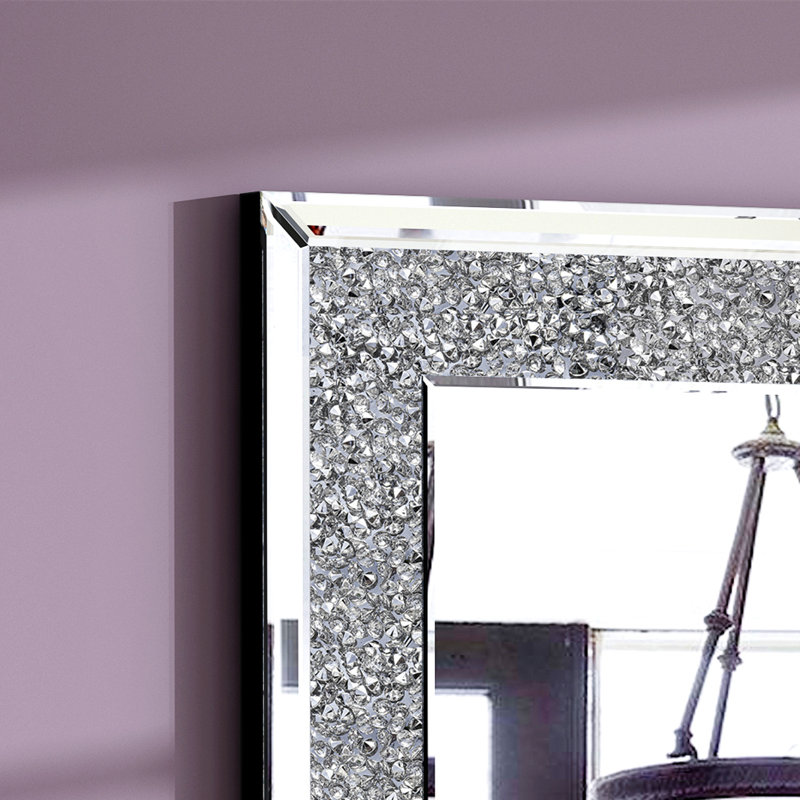 Miroir d'appoint mural Faustine, 23,6 po x 23,6 po