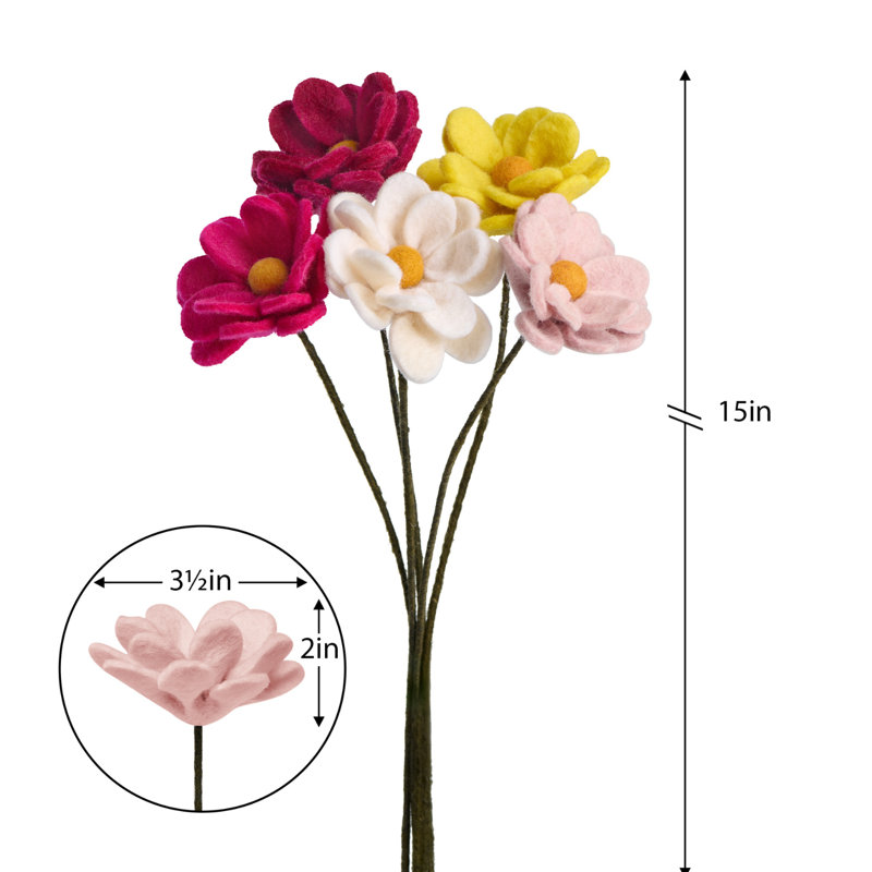 Bouquet de marguerites 15 po MODWOOL