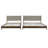 Larkston Mid-Century Modern Rubber Wood Platform Bed With Faux Leather Headboard-114765981-114765980