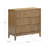 Carrera 3-Drawer Dresser With Solid Wood Frame And Fluted Details-113768028