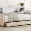 Lit plateforme simple tapissier avec rangement et tiroirs-2048918402