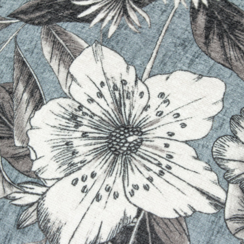 Harlington Botany Floral Square Cushion Cover, Blue