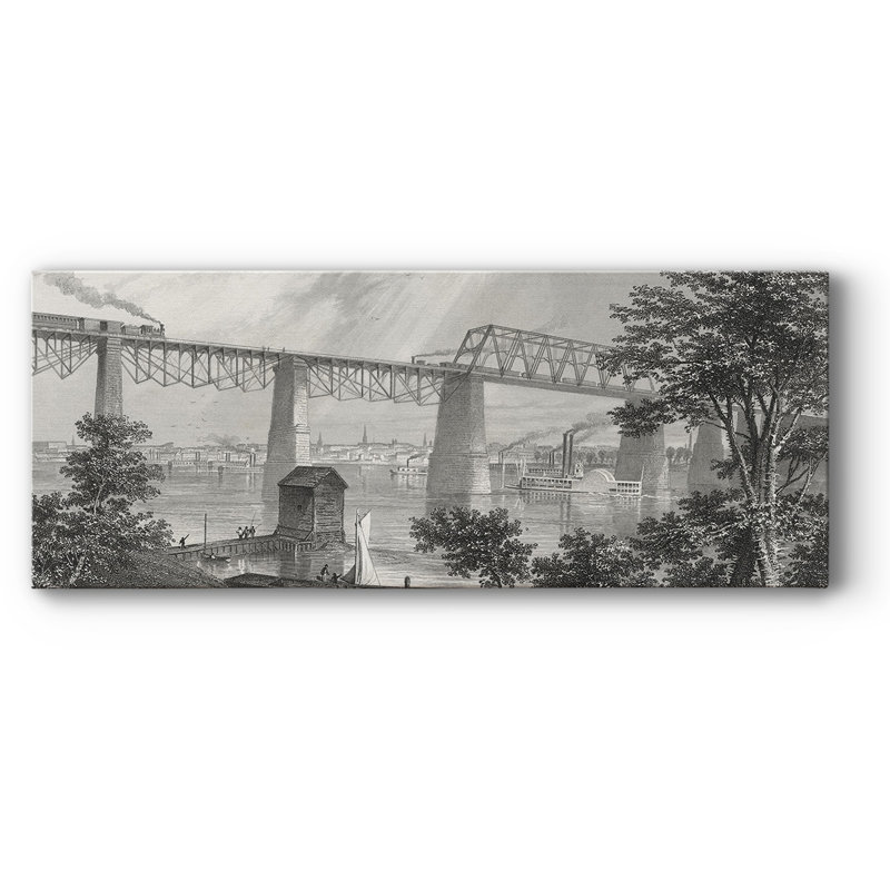City of Louisville sur impression sur toile, H 8 po x l 20 po x P 1,5 po