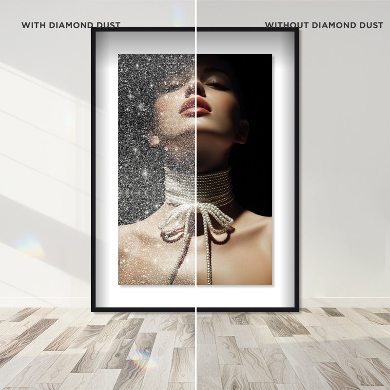 Pearl Constellation Print by Oliver Gal, 37.5"H x 25.5"W, Black Shadowbox