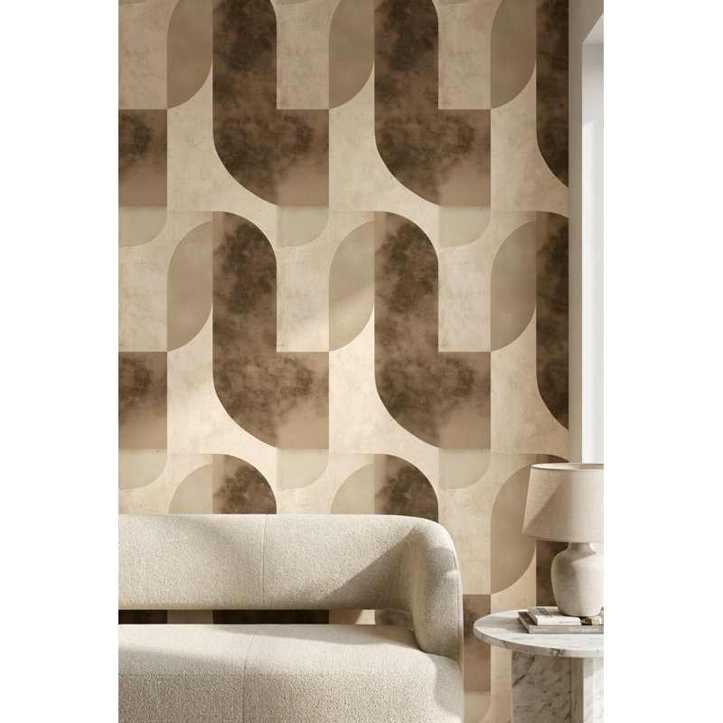 Papier peint moderne Mid Century, Texturé non collé