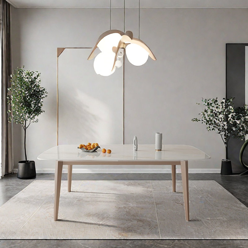 Myanni Pine Dining Table, 29.52”H x 55.11”L x 31.49”W