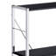 Bibliothèque rectangulaire noire et chrome 4Tier-1487215340