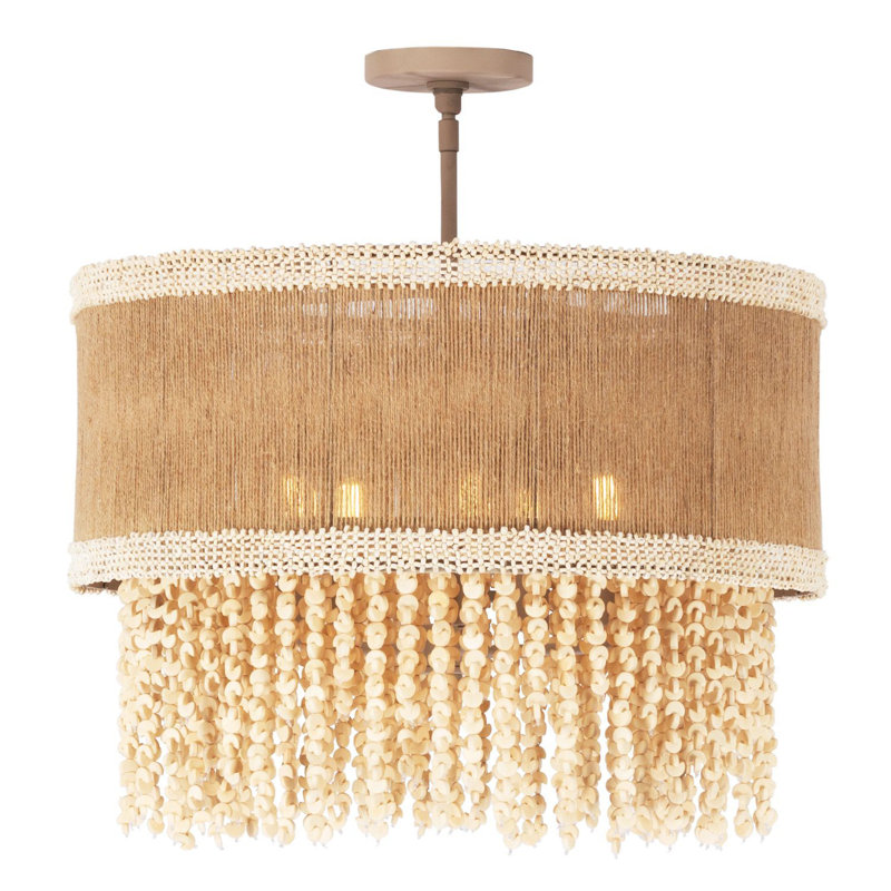 Monture semi-encastrée en jute Naturale 5 LT Kalco
