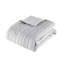 Édredon 4 pièces double / grand gris, pince, rembourrage, 2 taies décoratives, preuve, motif tissé, coffre-fort, lavable à la machine, coussin décoratif et rayures-118755814