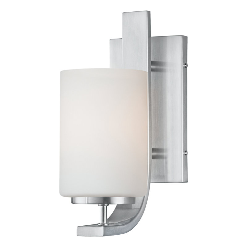 Applique murale 1 lumière Pendenza 11,5 po de hauteur - Nickel brossé