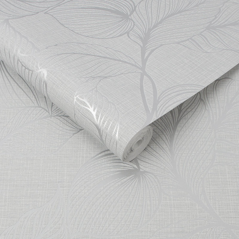Boutique Royal Palm Tropical Wallpaper, Grey