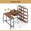 L-Shaped Metal Base Computer Desk-1435076158