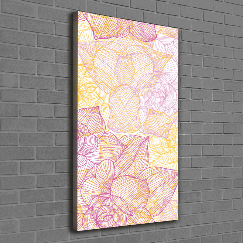 Flowers - Wrapped Canvas Print, 120cm H x 60cm W