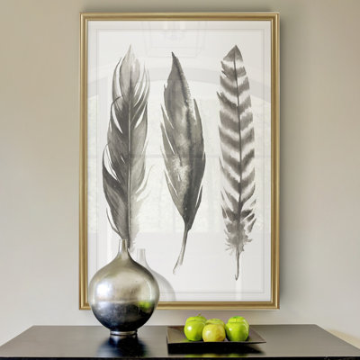 " Watercolor Feathers I "