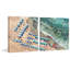 Blue Beach Umbrellas II Diptych-62720349