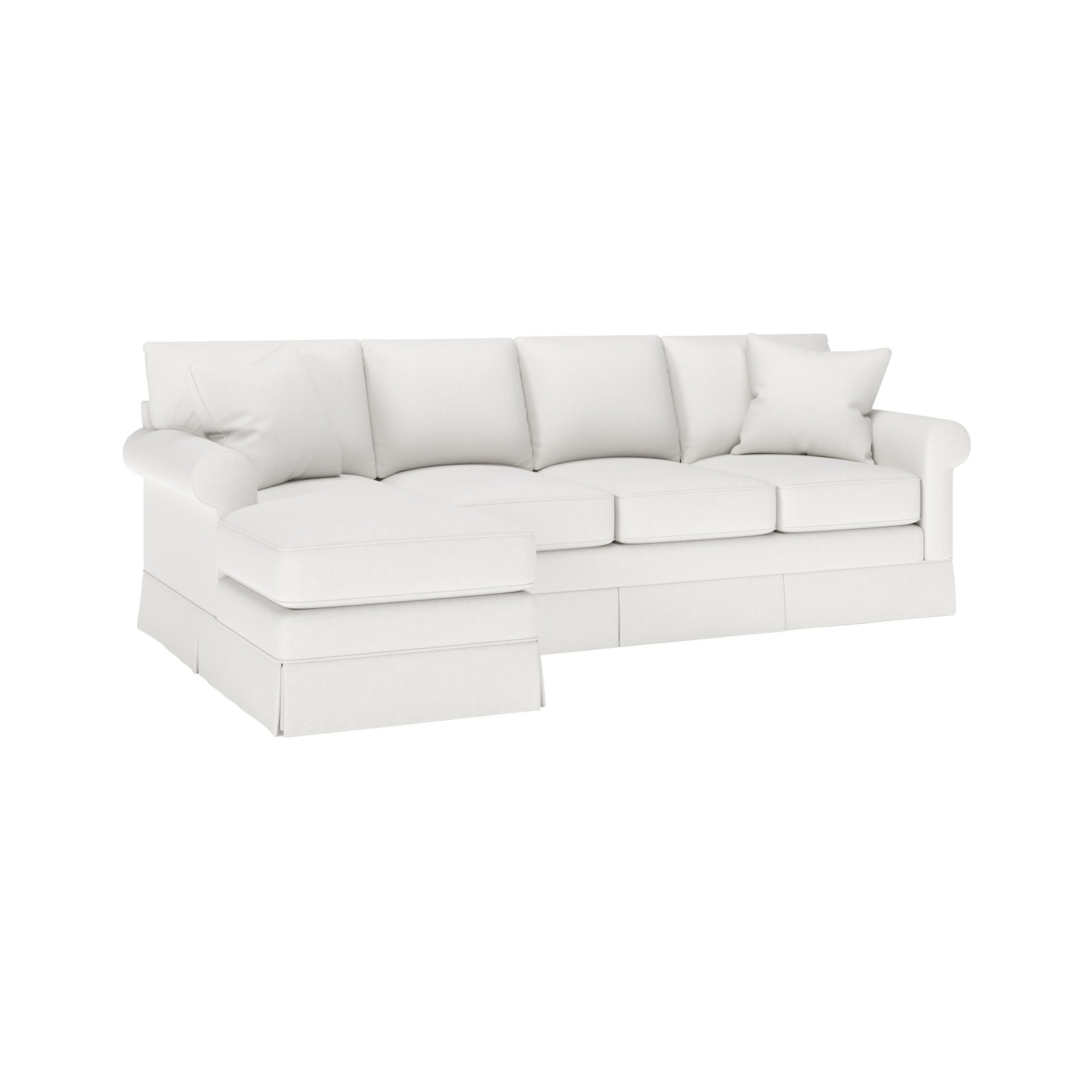Friedman Sleeper Sectional with Chaise, Macarena Beige, Left Hand Facing