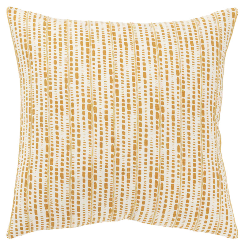 Coussin Fleurine, Ivoire / Doré
