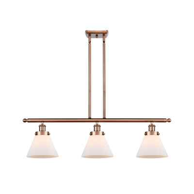 Luminaire suspendu linéaire à 3 lumières pour îlot de cuisine Arriaga