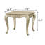 Table de bout, finition champagne