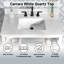 Meuble-lavabo simple 30 po avec comptoir en quartz blanc de Carrare Encino, pré-assemblé-1279629827