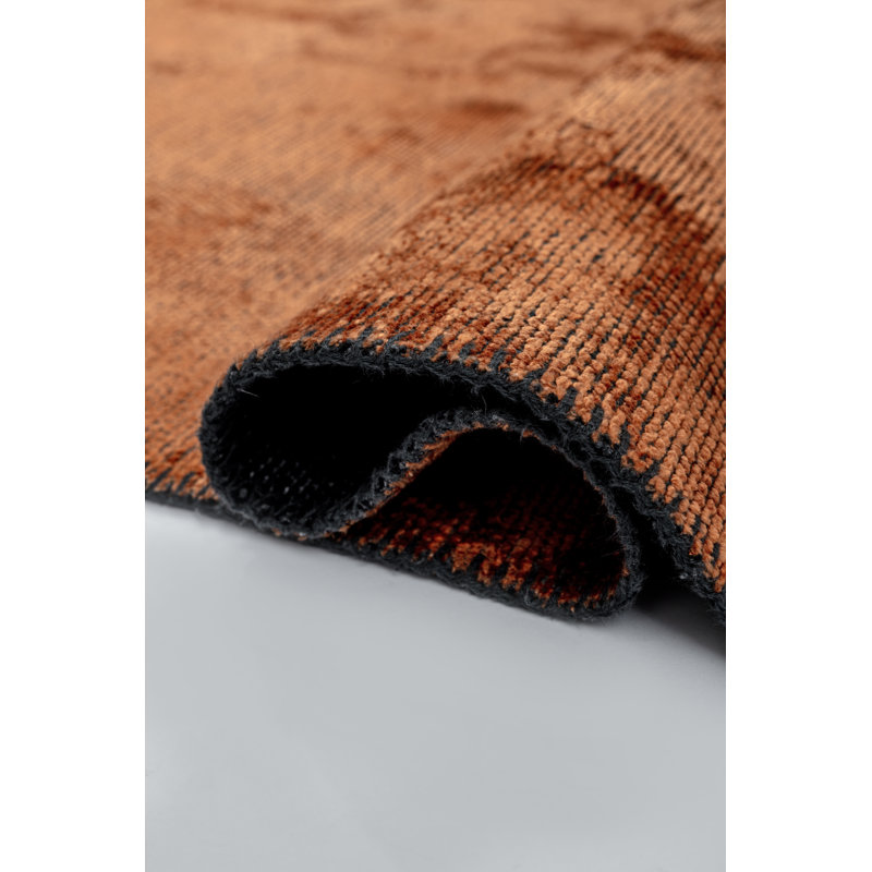 Rapture Orange Luxury Area Rug, Rectangle 7'10" x 11'2"