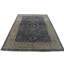 Hand Knotted Wool Area Rug in Silver And Beige