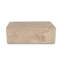 Travertine Rectangle Box Small Cream