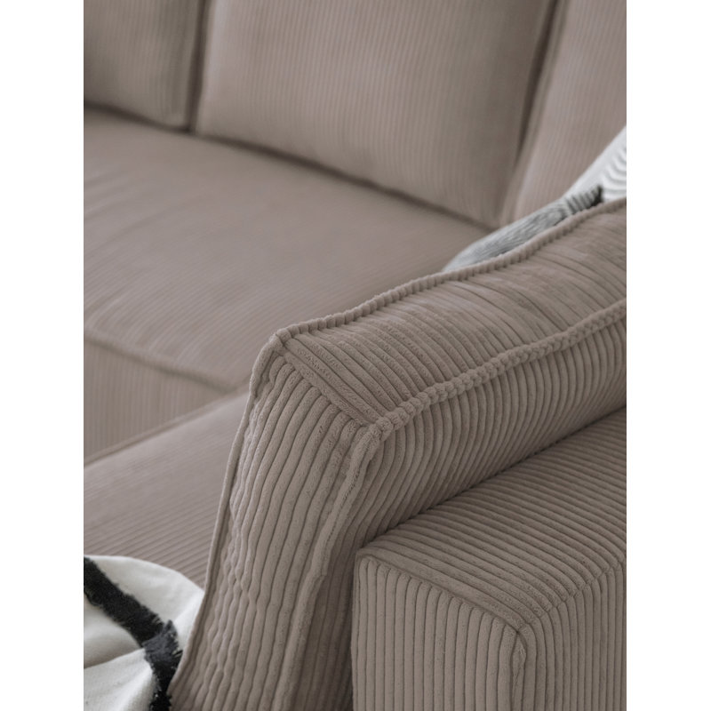 Sofa Bed, Taupe, Right Hand Facing