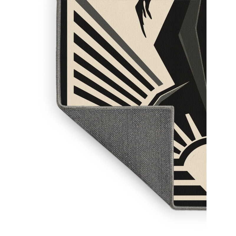 Tapis art déco doux et moelleux Marvine, 3 X 5