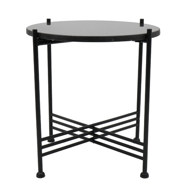 Table de bout Strathairn, Noir, H 16,50 po x l 16 po x P 16 po