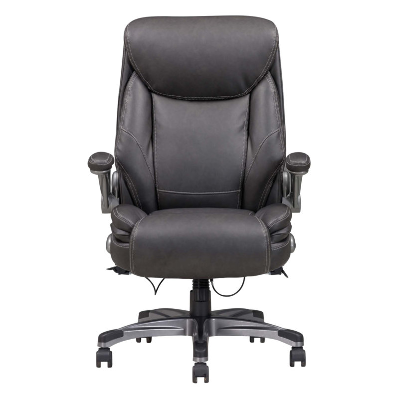 Fauteuil de direction moderne et ergonomique, fauteuil réglable en cuir reconstitué pour le bureau à domicile, confort et soutien