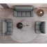 3 Piece Faux Leather Standard Living Room Set