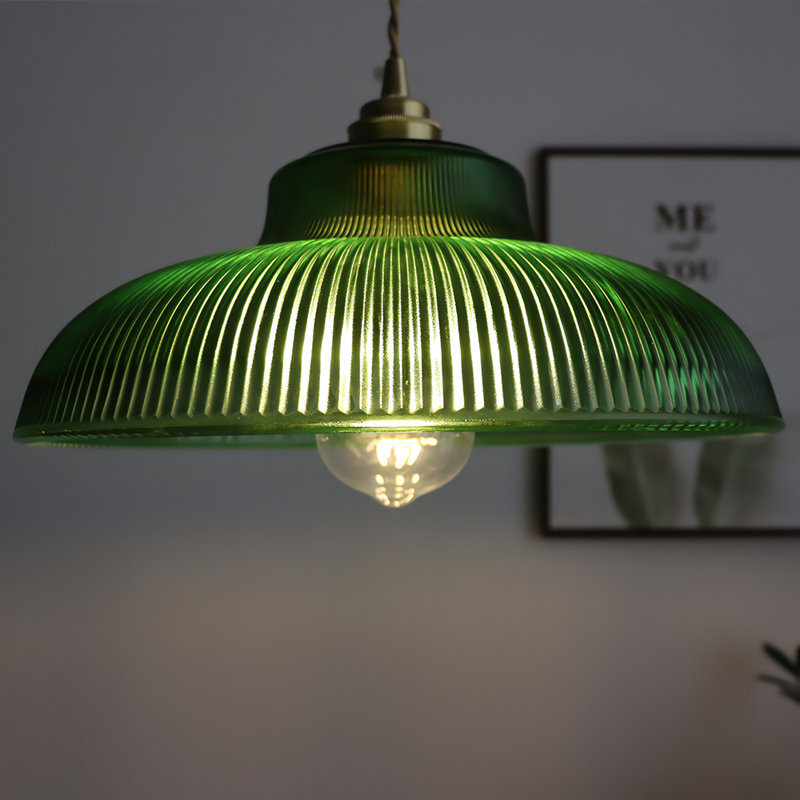 Luminaire suspendu 1 lumière Allensville, Vert
