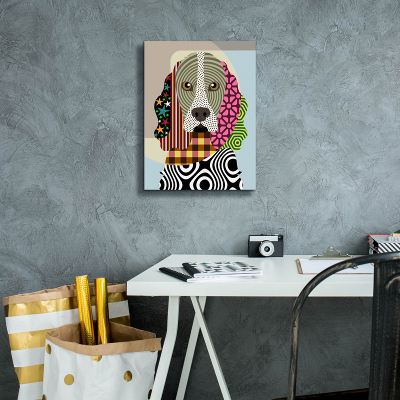 «Cocker Spaniel Dog» par Lanre Adefioyue, H 16 po x l 12 po x P 0,75 po
