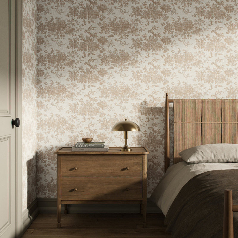 Fallingbrook Wallpaper by FH Art Studio, Fallingbrook Tan II, 12"x8"